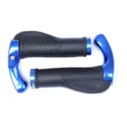 New Human Body Engineering Bicycle Lock Set Bicycle Grips Suit BLUE COLOR