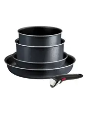 [Tefal] Ingenio So'Light Induction Non-Stick Cookware Set 5 Piece in Grey Twinkle