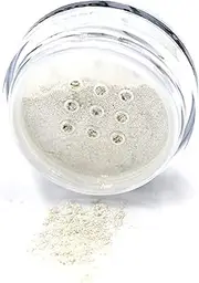 Color SHOCK by ª White Sparkle Vanilla Snowflake Light Loose Powder Mineral Glitter Single Pot Eyeshadow Dust Pigments; Talc, Paraben & Cruelty Free, No Animal Testing