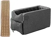 Portable Dog Car Seat - Center Console Dog Bed, Non-Slip Protection Seat with Cooler Mat | Armrest Booster Seat for Small Dogs, Comfortable Car Seat for Dog Travel and Protection