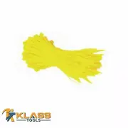 4" x 3 mm Heavy Duty Yellow Zip Ties, Cable Ties