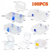 100pcs Dental Denture Storage Box With Film Clear Plastic Membrane Tooth Boxes