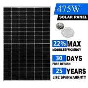 475W Solar Panel Mono Fixed 475 Watt Caravan Camping Home Battery Charging Power