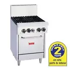 Gas Oven with 4 Open Burners LPG Hotplate Cooktop Range Thor Commercial Kitchen