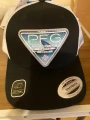 Columbia PFG Patch Mesh Snapback High Crown Hat/ Size OSFM Black NWTs
