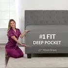 Queen Fitted Sheet Only Deep Pocket – Extra Deep Pocket Queen Fitted Sheet De...