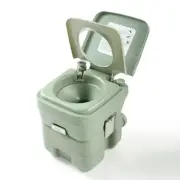 5 Gallon Portable Toilet 20L Flush Travel Camping Potty Commode Indoor/Outdoor