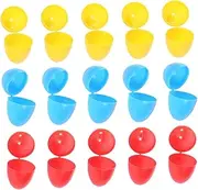 Gogogmee 50pcs Plastic Easter Eggs Empty Easter Eggs Wrapping 8x6cm Boys and Girls Easter Easter Egg Fillers Easter Basket Stuffers Random Color