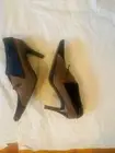 Monzo & Franco Two-Tone Dark Brown/Tan Suede and Pony Hair Ankle Boots. Sz 9