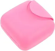 BESTYASH Box Cups Feminine Care Period Packing Organizer Travel Period Holder Keys Holder Container Keys Storage Container Cups Case Holder Pink Plastic re-usable