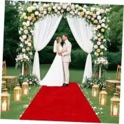 Carpet Runner for Party Wedding Aisle Runner 4FT by 25FT Outdoor 4FTx25FT Red