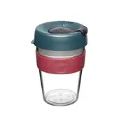 KeepCup Original Clear 340ml Tritan Cup w/ Blue Lid/Black Plug