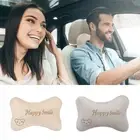 Comfortable Car Headrests Little Bear Pattern Backing Block Roll Neck Pillow