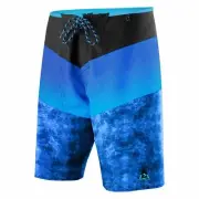 Pelagic Pinacol Stack Teflon Stretch Blue & Black Shorts Boardshorts Sz 30 NEW