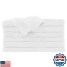 ForPro Premium 100% Cotton All-Purpose Towels, White, Extra Soft Multi-Purpos