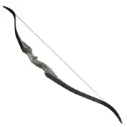 60'' Takedown Recurve Bow Kit Arrow 25-60lbs Archery Wooden Riser Hunting Target