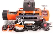 Waterproof Electric Winch Boat Trailer Winch Electric Winch Heavy Duty ATV Trailer high tensile nylon rope cable Remote Control 12v 13500lb