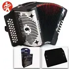 Hohner Panther GCF Sol 31 Button Accordion With Straps, Harmonica Pack, Backpad