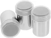 3pcs Stainless Steel Fine Powder Mixer Shakers for Cocoa Sugar and Seasoning Artistic Enhancer and Uniform Distribution for Beverages and Desserts
