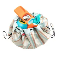 在飛比找蝦皮商城優惠-比利時 PLAY & GO 玩具整理袋-雙色條紋(防水)[免