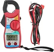 Digital Clamp Meter, DC/AC Ammeter LCD Display Multimeter Voltage Tester Mini Voltage Electrical Tester Non Contact Auto Ranging Counts Low Input Impedance Temperature Capacitance Resistance