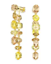 Swarovski Gema Mixed Cut Crystal Front To Back Earrings