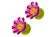 2 x Boon Forb Mini Dish Brush Pink Silicone Soft Bristles Nonstick Safe Grip