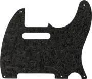 Genuine Fender Waylon Jennings Leather Tele/Telecaster Pickguard, Black