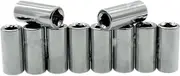 10pc 1/4 Inches Square Drive To 1/4 Inches Hex Shank Socket Bits Converter Quick Release Screwdriver Holder Impact Socket Conversion Adapter Sleeve socket
