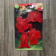 Vintage 1994 Wilton Mighty Morphin Power Rangers 4pcs Cookie Cutter Set SEALED