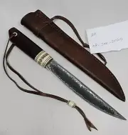 Yakut knife, Hand forged Convex Edge traditional Yakutia knife Carbon Steel