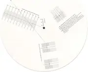 Turntable Cartridge Alignment Protractor Mat, Anti-Sliding Vinyl Record Pickup Calibration Plate Distance Gauge Protractor Adjustment Tool Ruler for Turntable Accessor Anti-Slip Disc