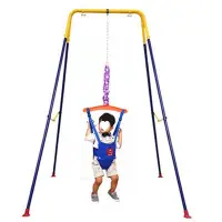在飛比找Yahoo!奇摩拍賣優惠-鞦韆室內嬰幼兒彈跳健身架寶寶健身器跳跳健身椅玩具0-9歲