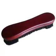 Dark Cherry Pool Table Cleaning Brush Hardwood Handle Dual Length Bristles