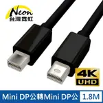 【台灣霓虹】4KX2K MINI DP公轉MINI DP公1.8米轉接線