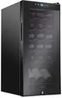18 Bottle Compressor Wine Cooler Refrigerator W/Lock, Large Freestanding Wine Ce
