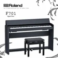 在飛比找ETMall東森購物網優惠-【 ROLAND樂蘭】 F701 掀蓋式數位鋼琴 / 黑色 