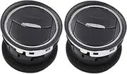 LESANGBAIHUODIAN 2PCS Dashboard Air Vent Round Air Conditioning Air Outlet Grille Fit for Ford Mondeo Galaxy S-Max 6M21U018B09ADW