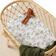 Snuggle Hunny Eucalypt Organic Bassinet Sheet / Change Pad Cover