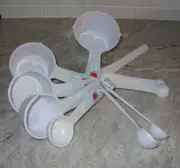 Pioneer Woman Melamine Floral Measuring Spoons & Cups - 9 Pieces NEW w/o Tags