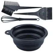 4 Pcs Hair Dye Kit Hair Tinting Bowl Dyeing Brushes for DIY Hair Coloring