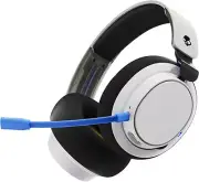 Skullcandy SLYR Pro Multi-Platform Over-Ear Wireless Gaming Headset, White/Blue