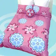 Sassy Garden Pink Quilt Cover Set