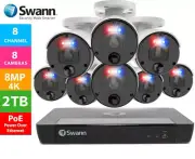 Swann NVR8-8580 2TB HDD & 8 x NHD-875ER 4K Upscale Camera SONVK-879808 RRP $1799