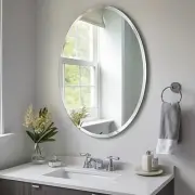 24"x36" Oval Bathroom Mirror for Over Sink, Beveled and Polished, Frameless