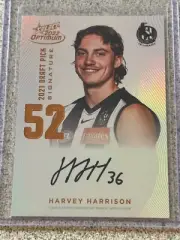 2022 AFL SELECT OPTIMUM DRAFT PICK SIGNATURE HARVEY HARRISON 164/170