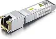 10GTEK 10GBase-T SFP+ to RJ-45 Transceiver, 10Gbe SFP+ to Copper Ethernet Module for Mikrotik S-RJ01, TP-Link TL-SM5310-T and More, RJ-45 SFP+ CAT.6a, up to 30-Meter