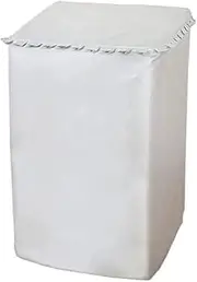 domoi Top Load Washing Machine Dryer Cover Protector for Washer Dustproof Waterproof UV Protection Washer Protector Silvery M