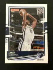 2020/21 Donruss PRESS PROOF Silver JAREN JACKSON JR #017/349 Made GRIZZLIES