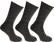 [Universal Textiles] Mens Lambs Wool Blend Diabetic Extra Wide Socks (3 Pairs)
